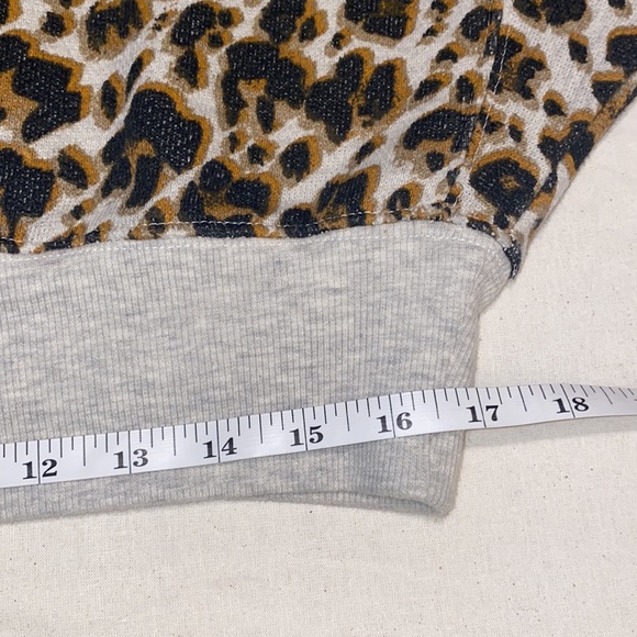 Free People Leopard Print Terry Sweatshirt - Picture 10 of 16